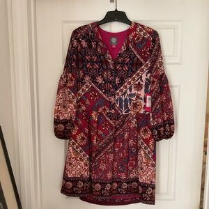 Vince Camuto Size 2 NWT Fall Print Dress